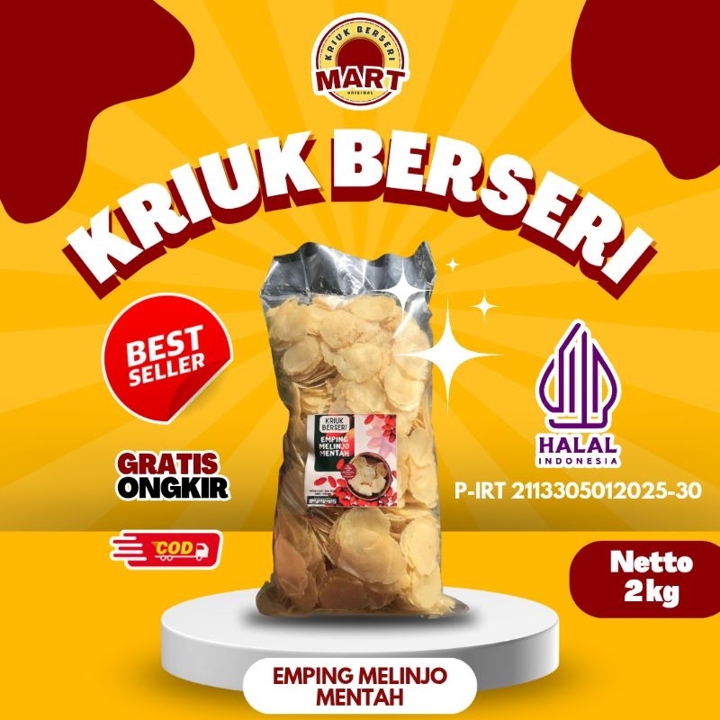 

[EMPING SUPER 2 Kg] EMPING MELINJO KERING PASAR 2 KG,ASLI AMBAL KEBUMEN - Makanan Ringan, Food Camilan Snack Keripik Cemilan Crispy termurah
