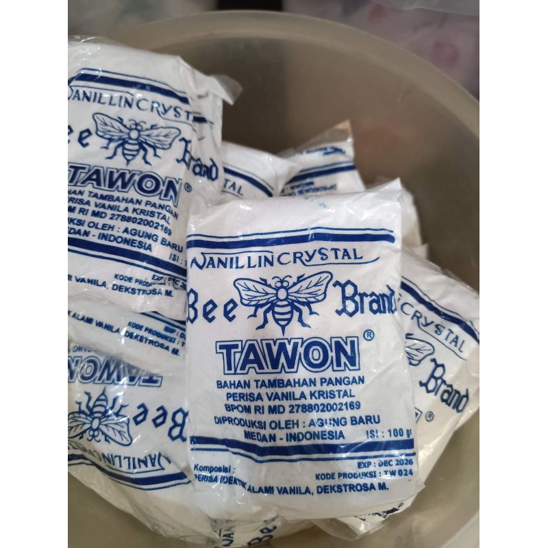 vanili bubuk capt tawon 100gr