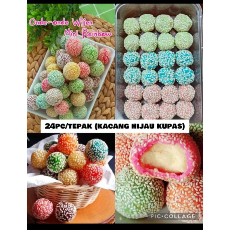 

onde-onde rainbow, isi 24pc