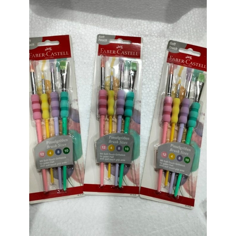 

KUAS SET 4 WARNA PASTEL MERK FABER CASTEL KUAS GAMBAR KUAS LUKIS KUAS MEWARNAI KUAS SET ALAT GAMBAR ALAT LUKIS ALAT MEWARNAI