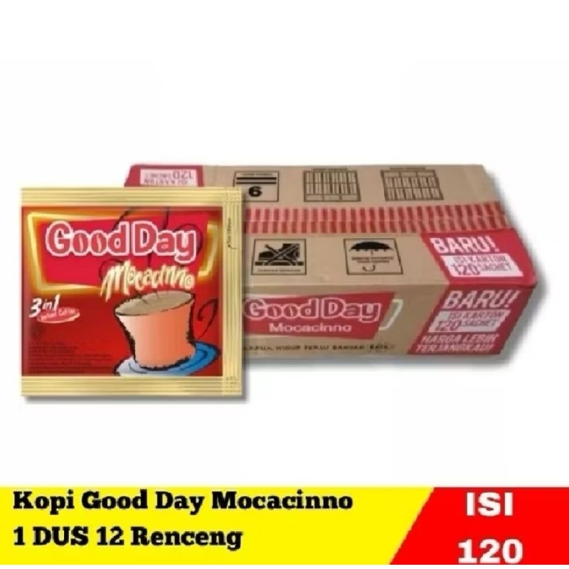 

Kopi Good Day Mocacinno Merah 1 DUS isi 120 sachet