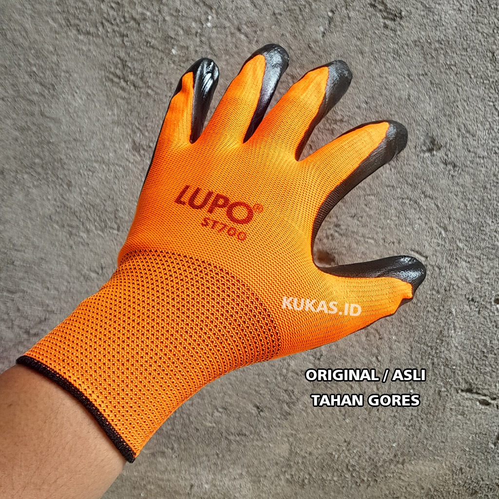 Thebettles Sarung Tangan Latex Karet Tebal Lupo Ori Anti Cutting Anti Pisau Sarung Tangan Kerja Kaos