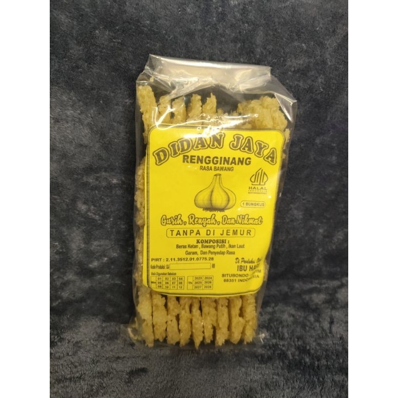

Rengginang asli Situbondo rasa bawang putih (tanpa dijemur) perbungkus isi 40pcs