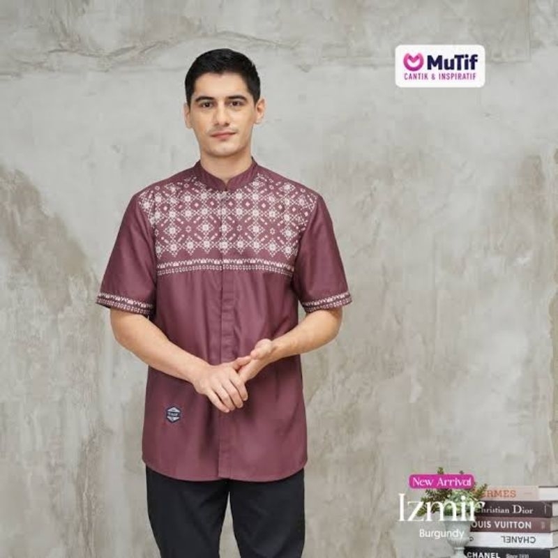 Koko Mutif Izmir Baju Koko Pria Dewasa Lengan Pendek Simple