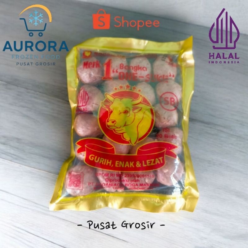 

Bakso Daging Sapi Merk Bangka "One Suke" isi 20