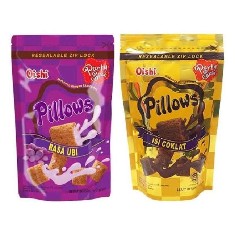 

Oishi Pillows 100 gram cokelat / ubu