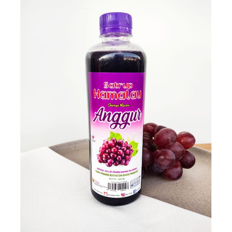 

Satrup Hamalau Sirup Rasa Anggur 460ml - Sirup Asli Kandangan, Sirup Selera Banua!
