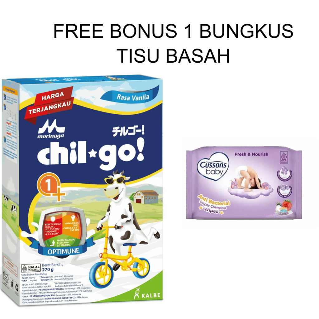 

CHILGO 1+ Susu Bubuk Vanila 270g – Nutrisi Pintar untuk Si Kecil yang Aktif!