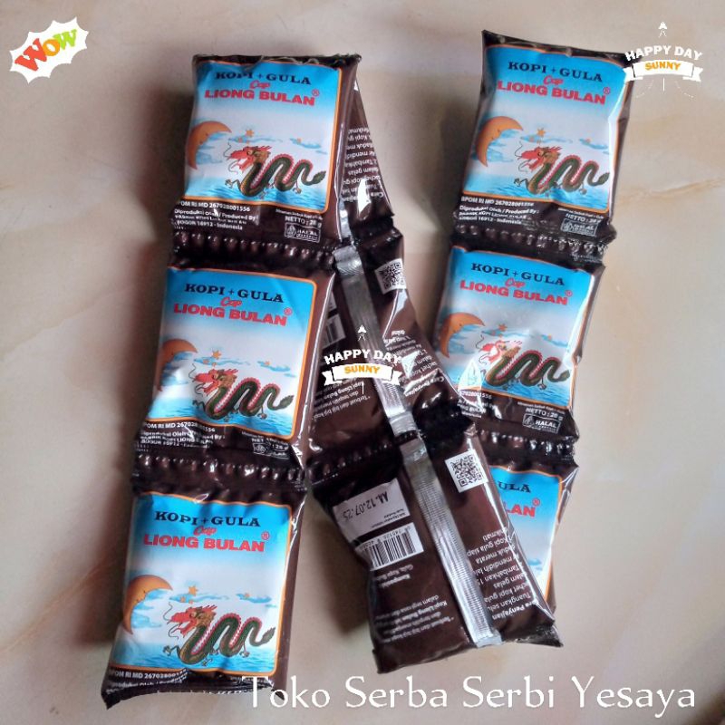 

Cap Liong Bulan Minuman Serbuk Kopi + Gula Renceng (10 pcs x 28 gram)