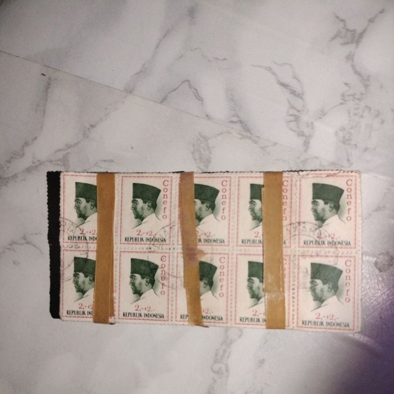 

Perangko Bung Karno 2,-+2,- Conefo 100 Lembar