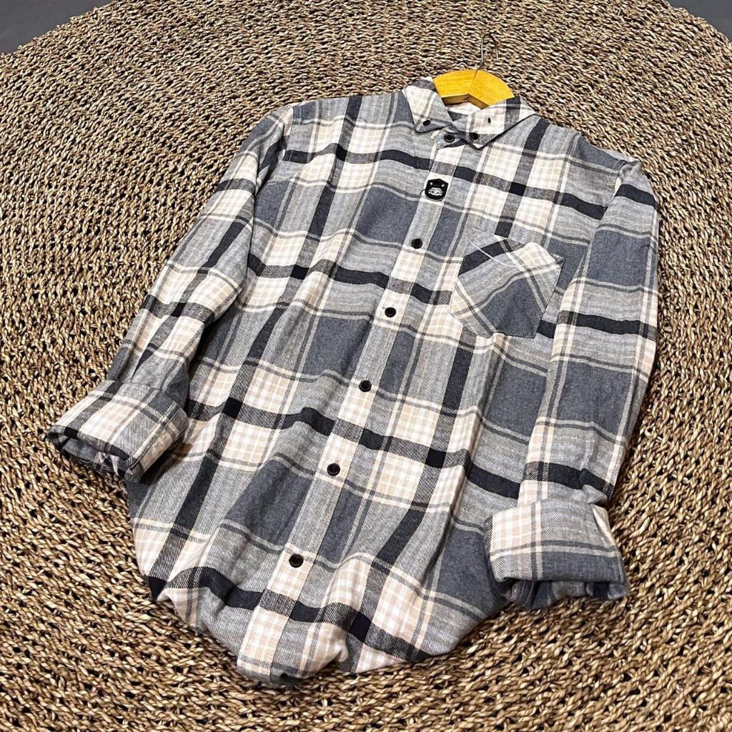 BEST SALE Kemeja Kekinian Kemeja Branded Jack Brown X Spvrtan X San Marino Flanel Erigo/Kemeja