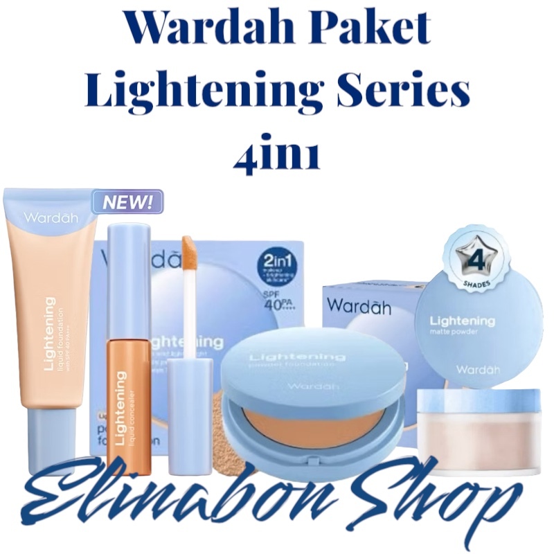 Wardah Lightening Series Paket 4in1