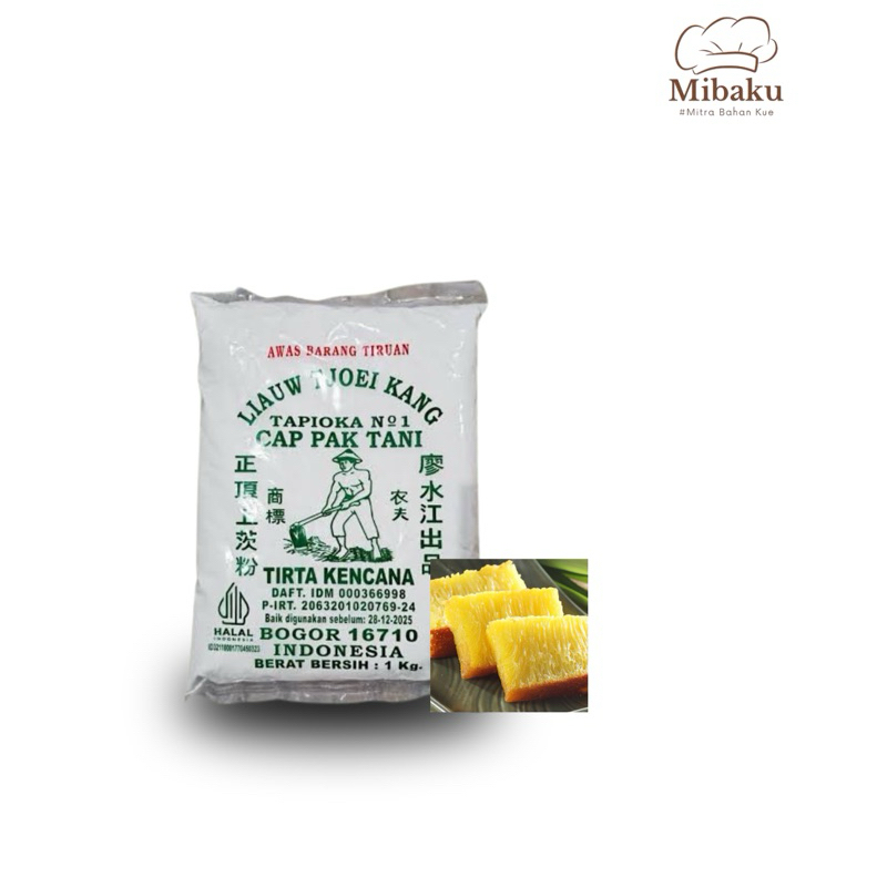 

Tepung Tapioka Cap Pak Tani LIAUW TJOEI KANG 1Kg