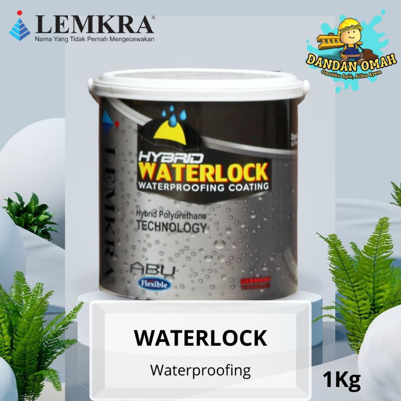LEMKRA WATERLOCK / CAT WATERPROOFING / KEMASAN 1KG