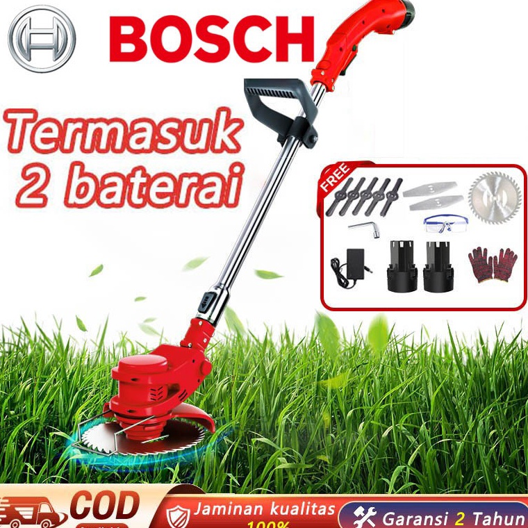 55RECOMENDED BOSCH Mesin Potong Rumput Pemotong Rumput Listrik Pemangkas Rumput dengan Liion