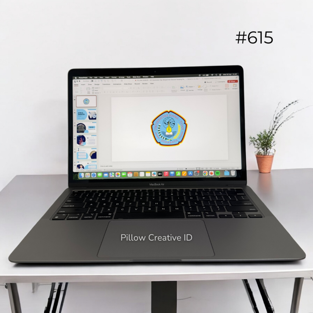 Template Powerpoint – Tema Kesehatan Gigi (Eksperimen Ekstrak Teripang Pasir)