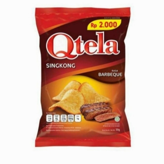 

Qtela Singkong rasa Barbeque 20gr 1 Renceng (10 bungkus)