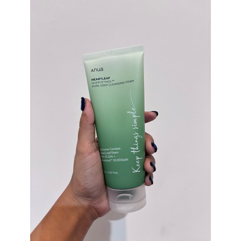 anua quercetinol face wash