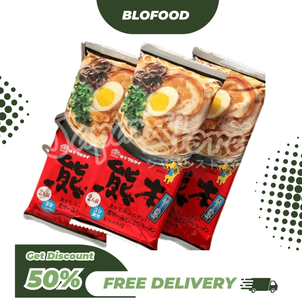 

BF.ID Marutai Kumamoto Kuro Mayu Tonkotsu Ramen / Ramen Jepang [186 Gram] [2 Porsi]