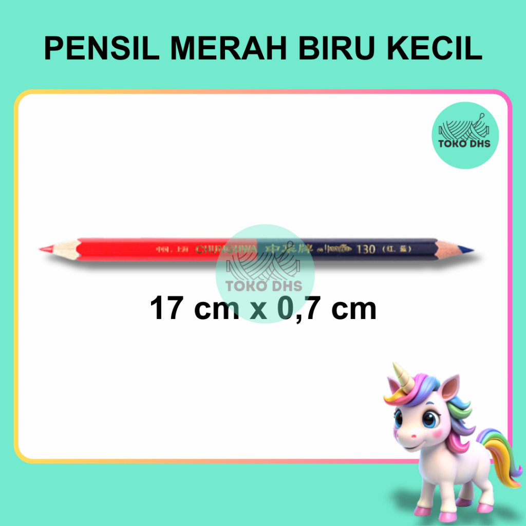 

Pensil merah biru kecil / pensil pola merah biru kecil ORIGINAL