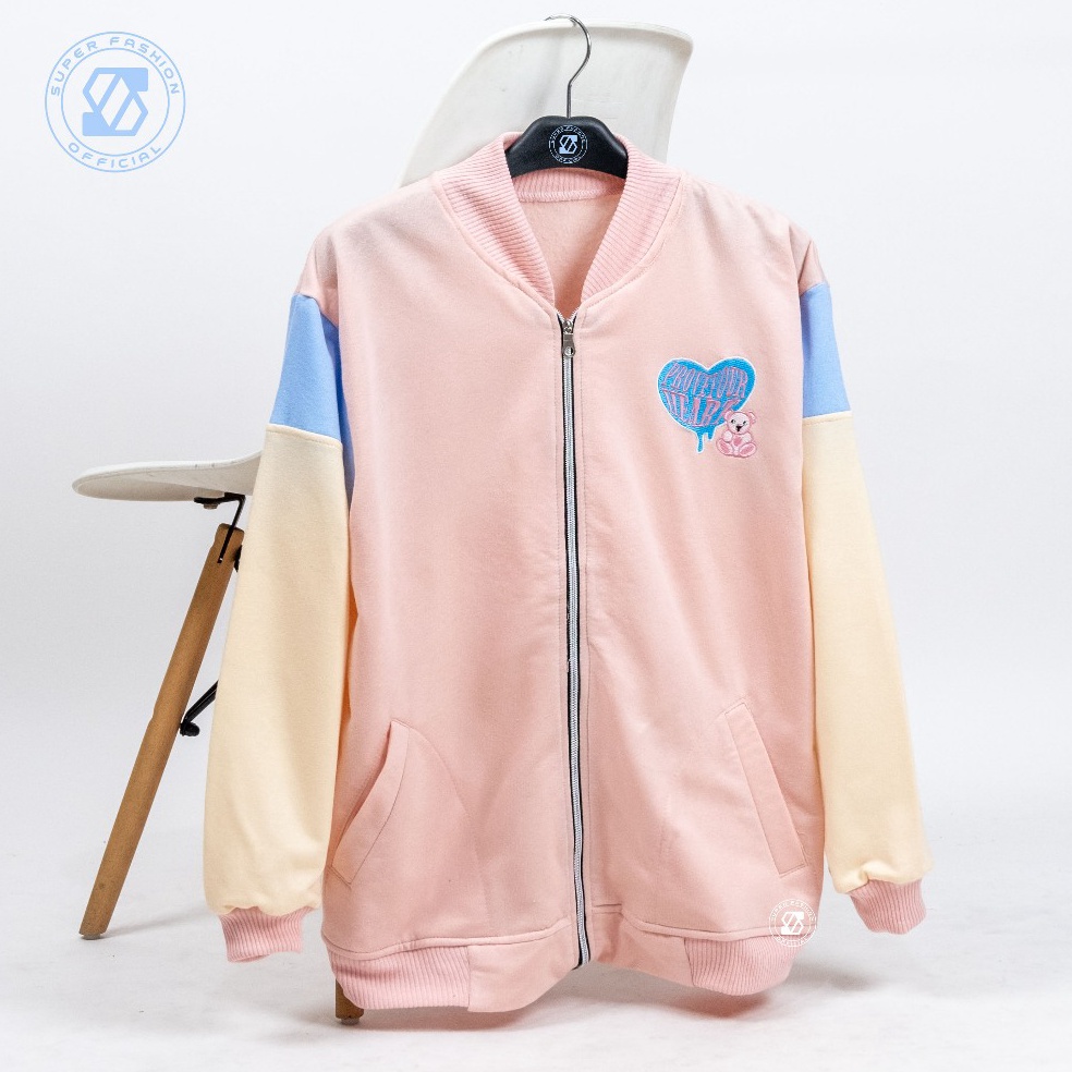 55RECOMENDED Varsity Jacket Prove Your Heart  Korean Style Bomber Baseball  Pakaian Pria dan Wanita