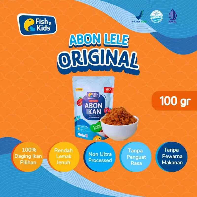 

ABON LELE ORIGINAL FISH N KIDS 100gram HALAL NON MSG