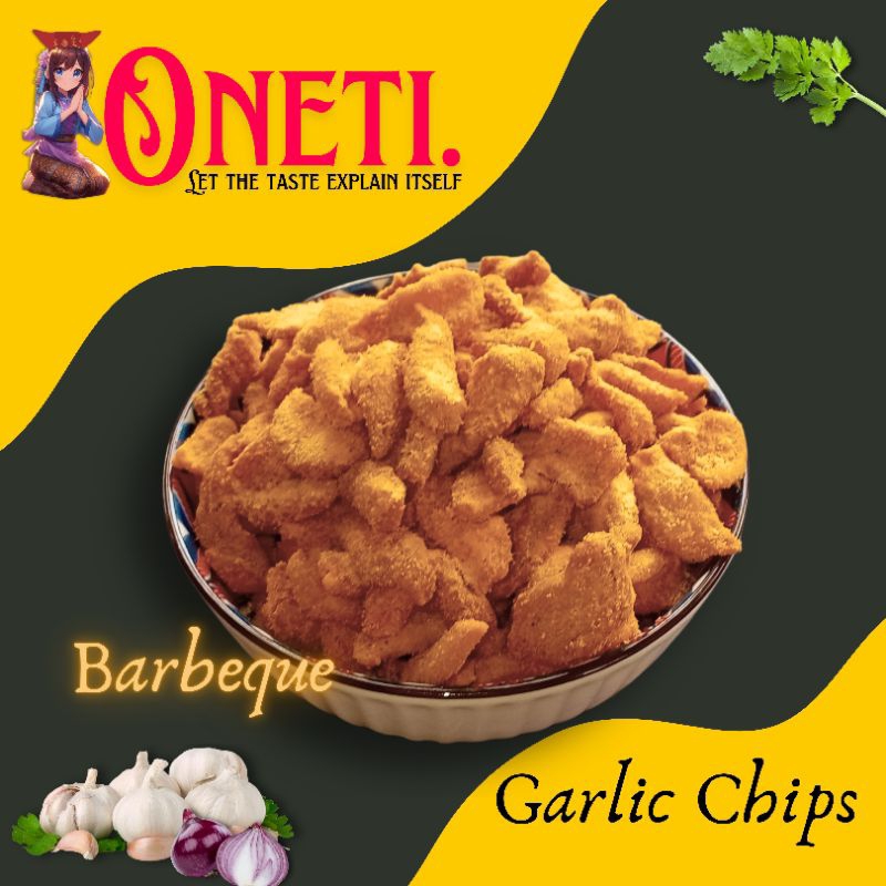 

Kue Bawang Barbeque Garlic chips Pertama Di Dunia One Eti kemasan ekonomis 100gram
