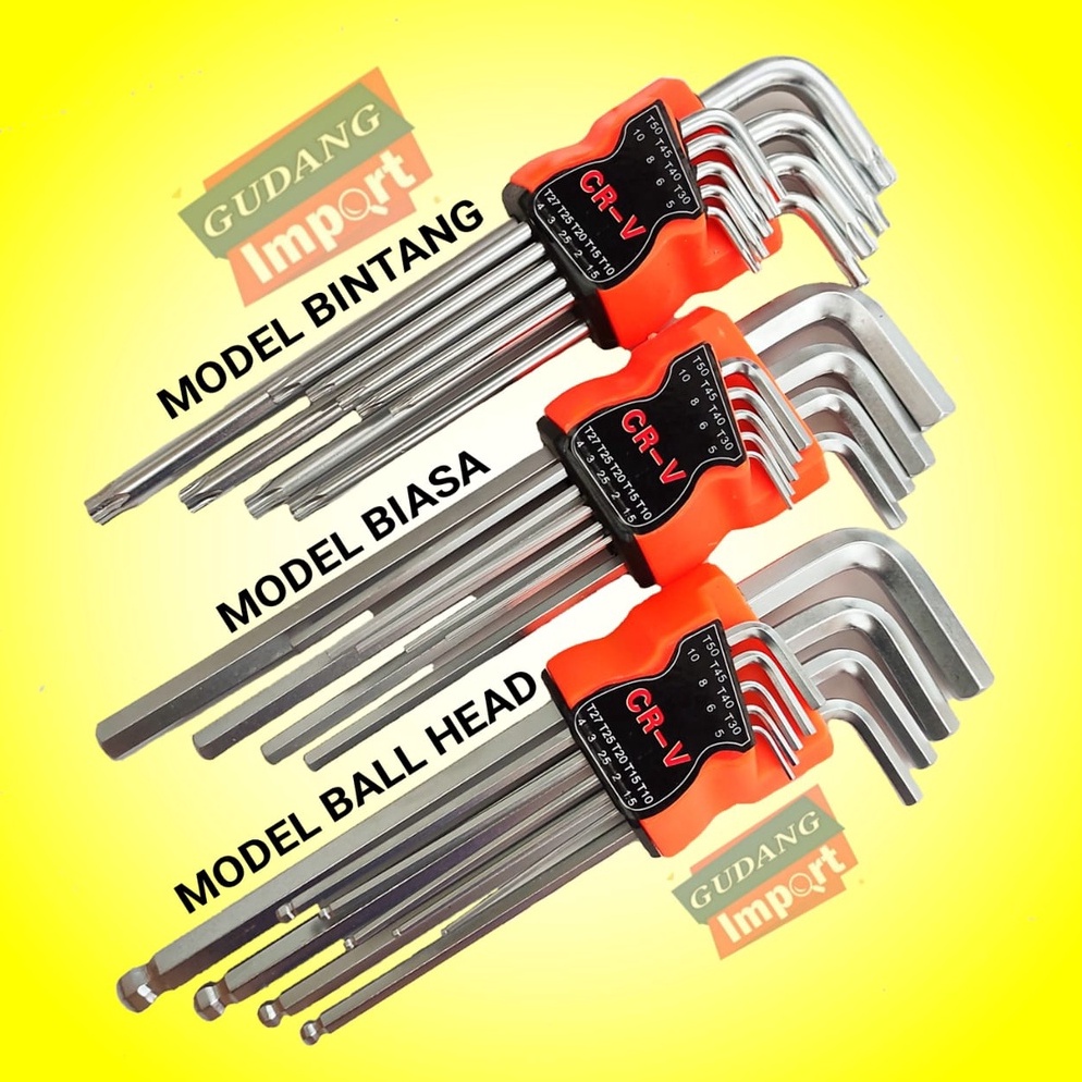 55NEW STOCK KUNCI L BINTANG SET PANJANG