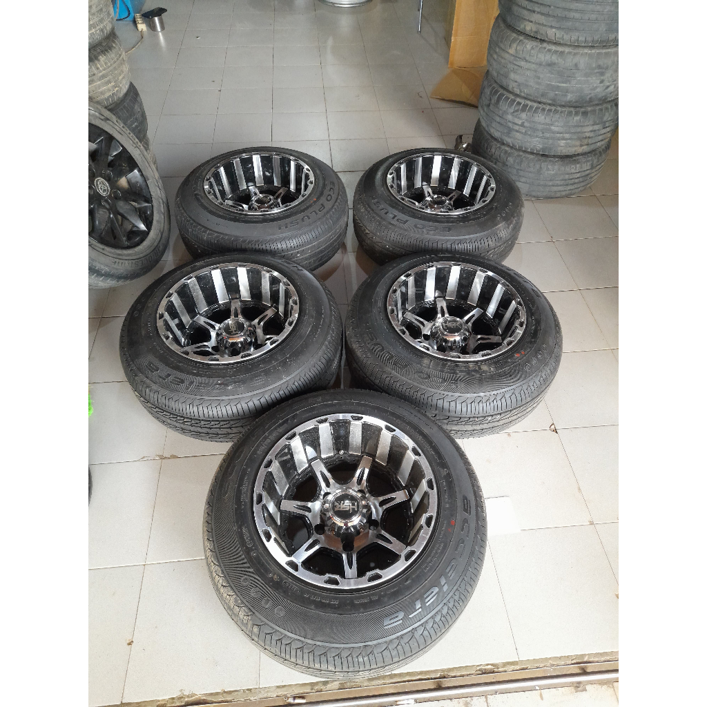 VELG MOBIL SEKEN OFFROAD ASAKOTA HSR RING 15 LEBAR 10 PCD 5X139,7 ET -44 B/P PLUS BAN ACCELERA 215 7