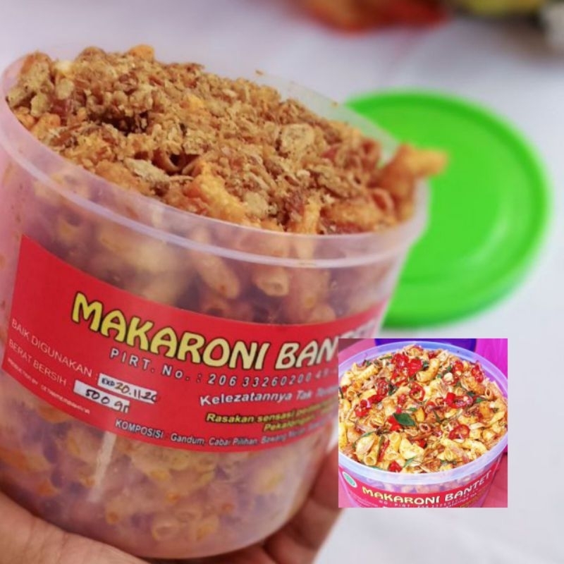 

Makaroni Bantet Kemasan 600gram Level 1-17 EXTRA HOT