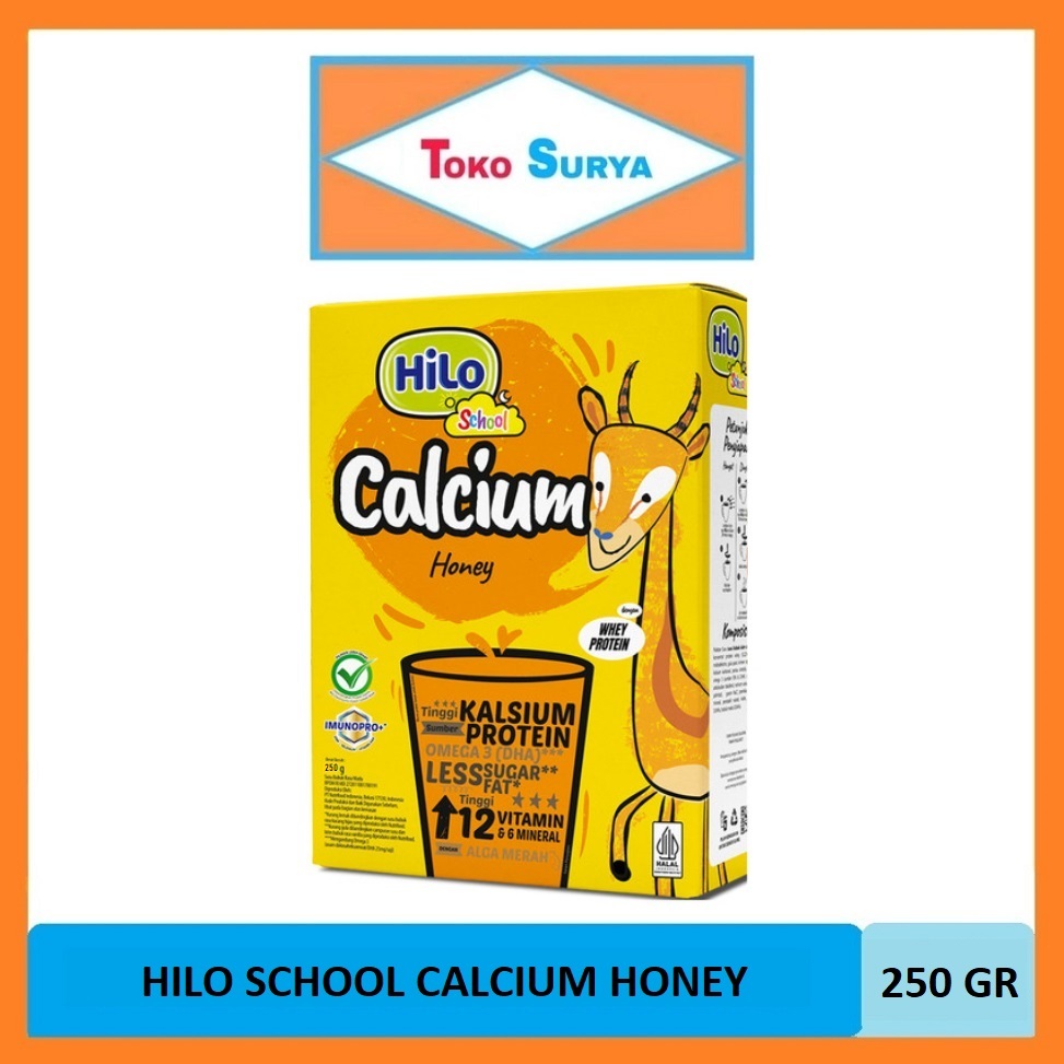 

Hilo School Calcium Honey Susu Bubuk Kalsium & Protein Rasa Madu 250 Gr