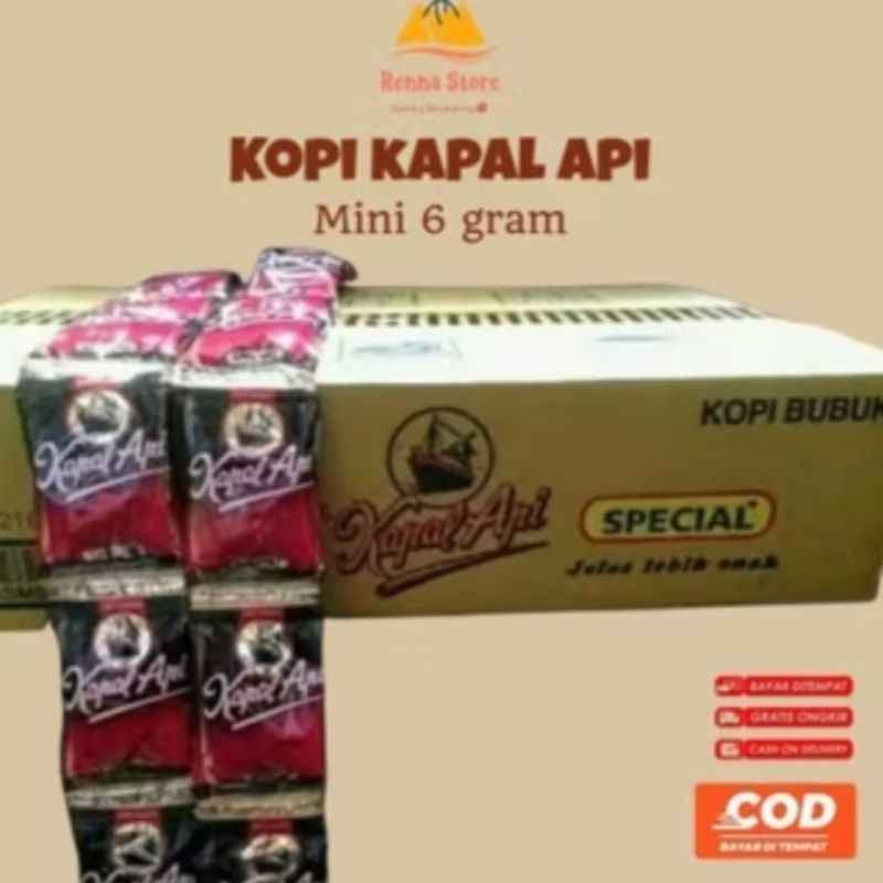

kopi kapal api mini tanpa gula 1 dus isi 200saset