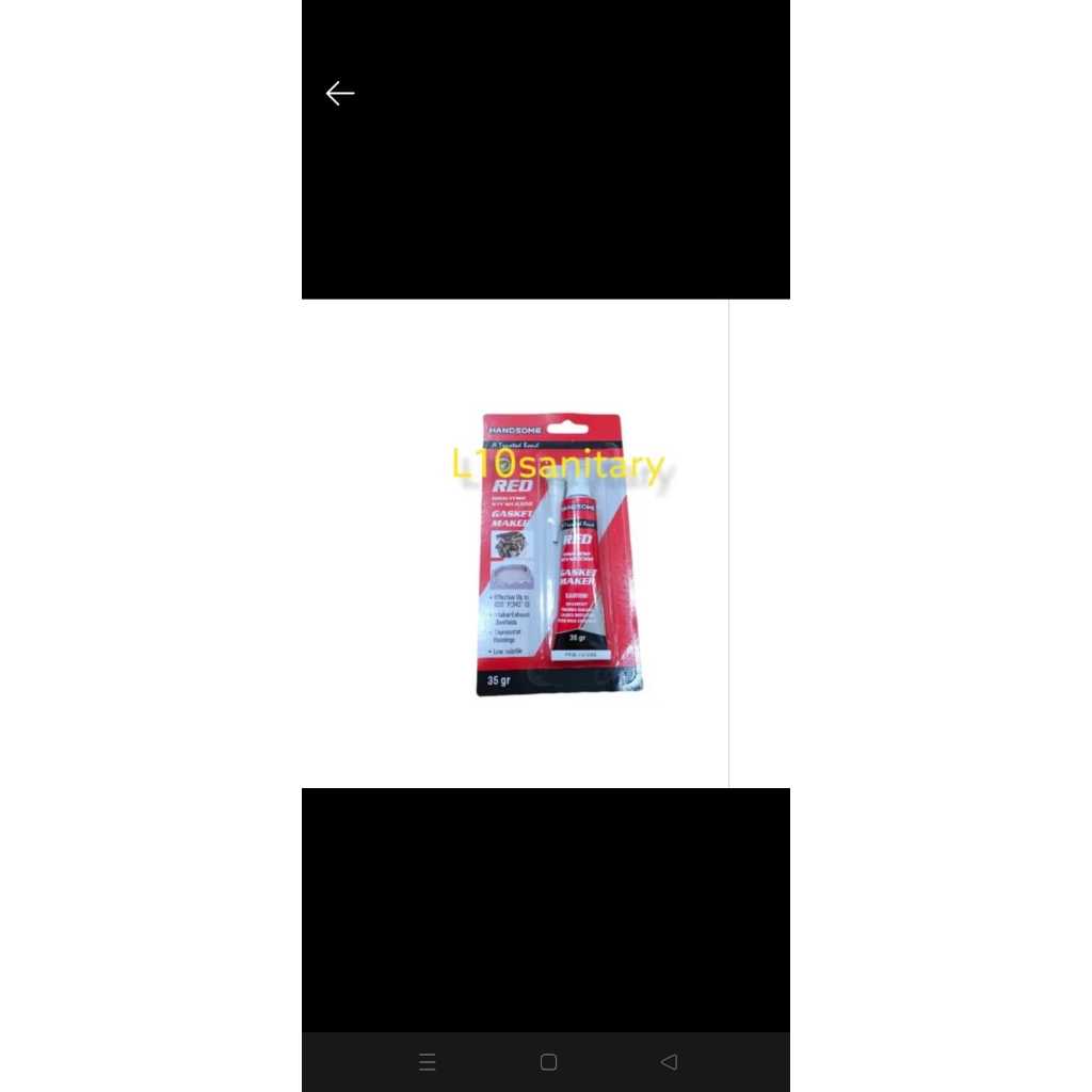 *RED BESAR Lem Red Silicone / Lem Mesin Gasket Merah BESAR 85gram HANDSOME