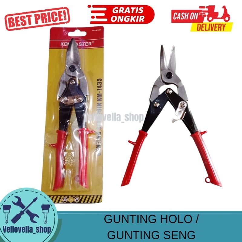 Gunting Holo Kenmaster Baja Ringan Gunting Seng Holo Gunting Hollow Baja Ringan Gunting Baja