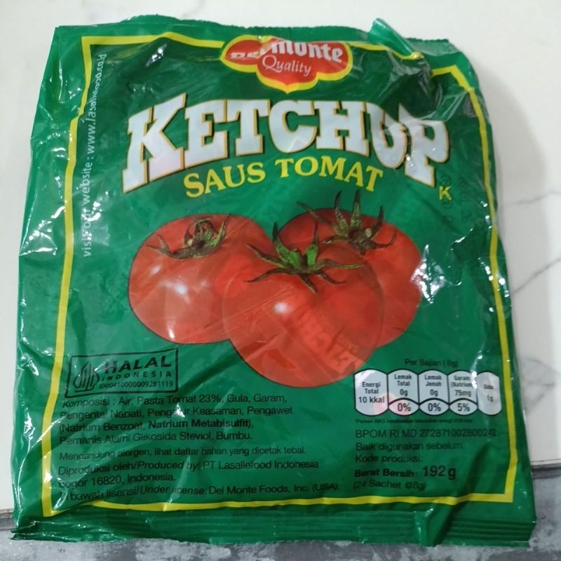

saus Del Monte tomat saset isi 24