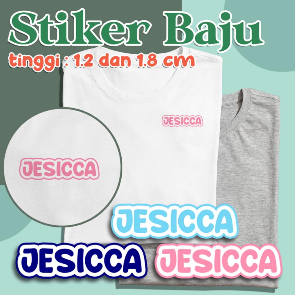 

Sticker Nama Custom untuk Baju Anak dengan Metode Disetrika