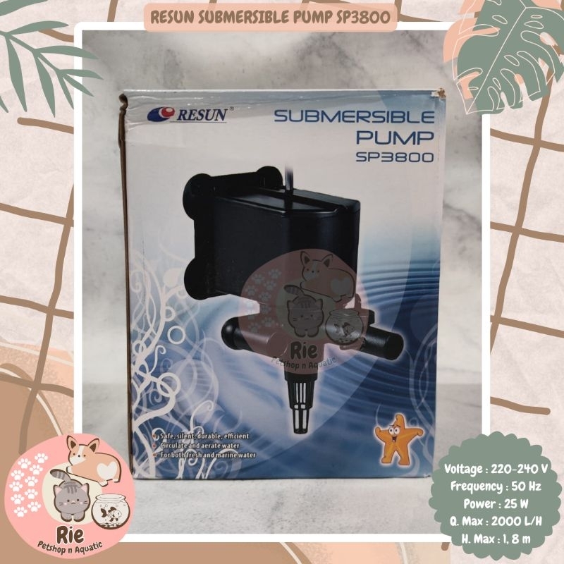 Resun SP-3800 Pompa Celup Aquarium - Submersible Water Pump SP3800