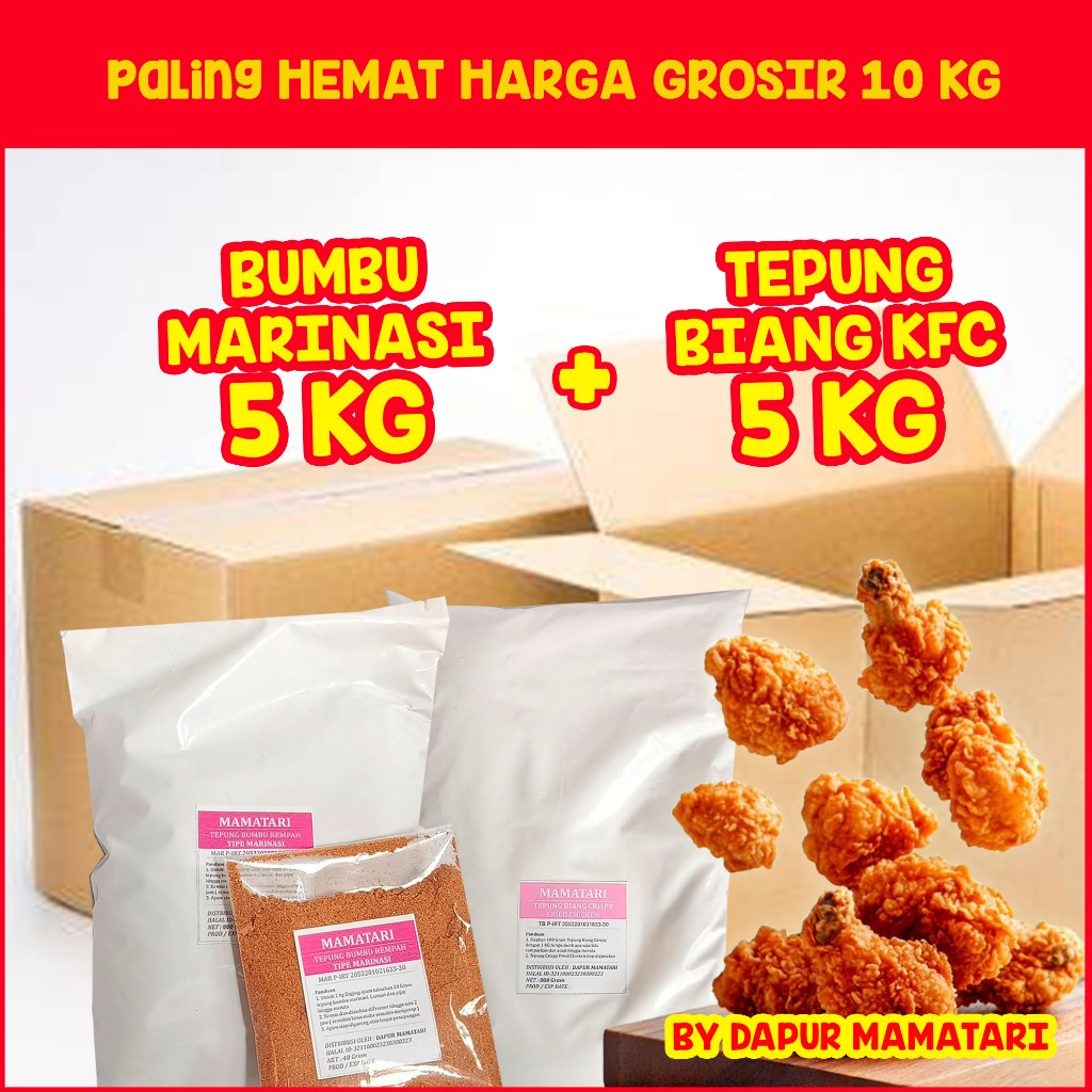 

Tepung Bumbu Marinasi dan Tepung Biang 10 KG