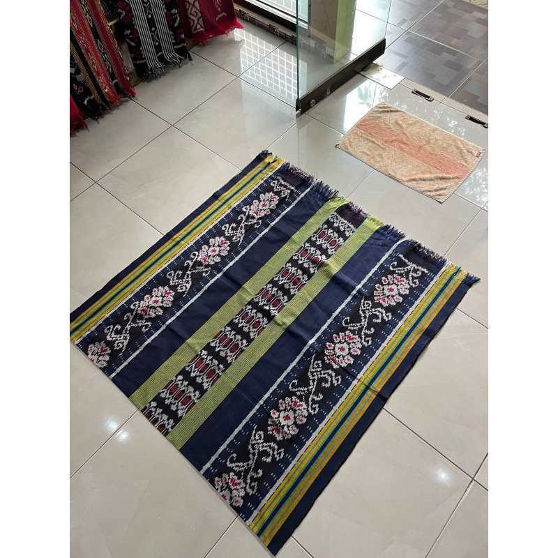 Tenun Blanket Warna Hijau Gold Tenun Ikat Blanket Hijau Slide 2 Contoh Jahit (Jual Hanya Kain Tenun)