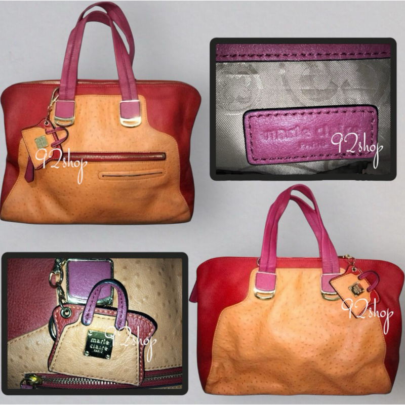 Tas top handle bag Marie Claire Paris leather bag woman handbag | tas handbag kulas kulit burung