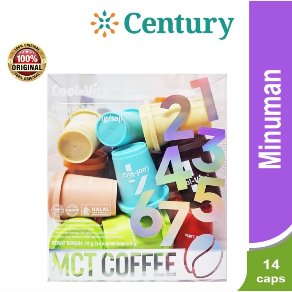 

COOL-VITA MCT COFFEE 1 BOX ISI @14’S/MINUMAN/COFFEE
