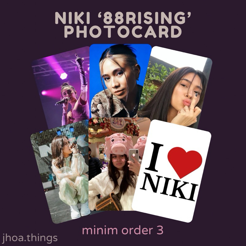 [UNOFFICIAL] PHOTOCARD NIKI ZEFANYA 88RISING SINGER MUSICIAN PENYANYI IDOL WEST INDO