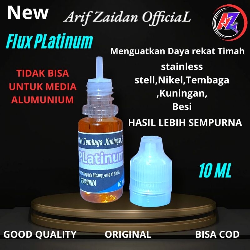 Flux Solder PLATINUM Stainless Stell Nikel Tembaga Besi Kuningan Batre