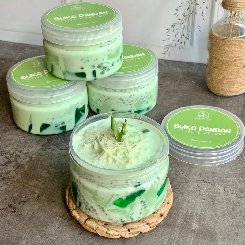

Creamy buko pandan