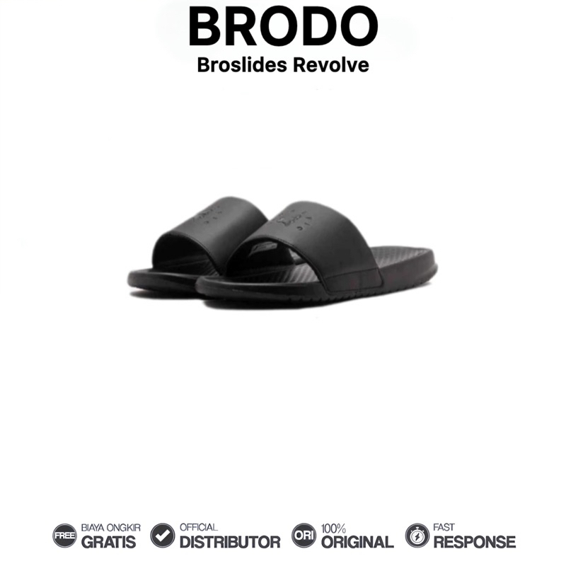 Brodo Broslide Sandal Pria Wanita Casual Harian Nyaman Unisex Fashion Original 100%