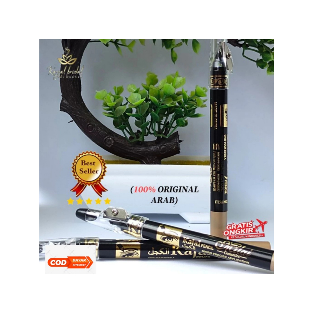 [ORIGINAL ARAB] PENSIL CELAK KAJAL ARAB WATERPROOF SERUTAN - Celak Sunnah Madinah – Pilihan Wanita M