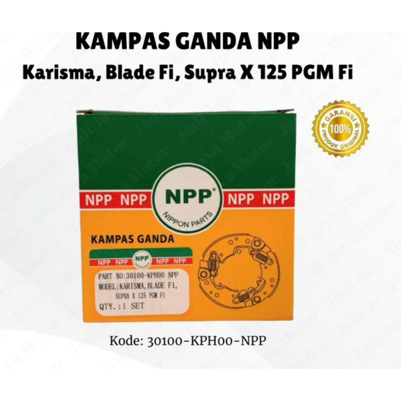 kampas ganda otomatis karisma kharisma supra x125 kph npp