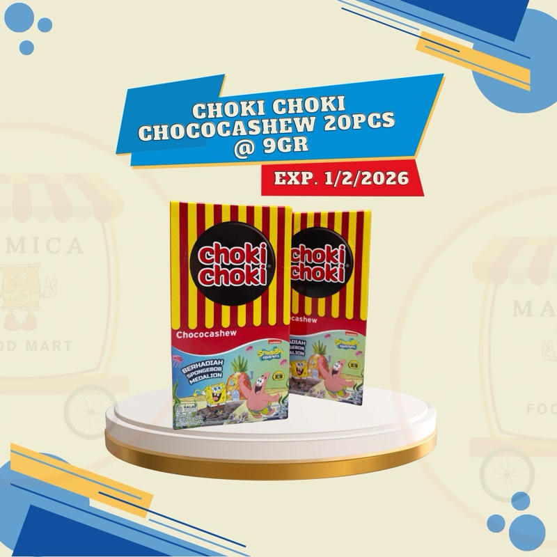 

CHOKI CHOKI CHOCOCASHEW BOX 20PCS @ 9GR | EXP FEB 2026