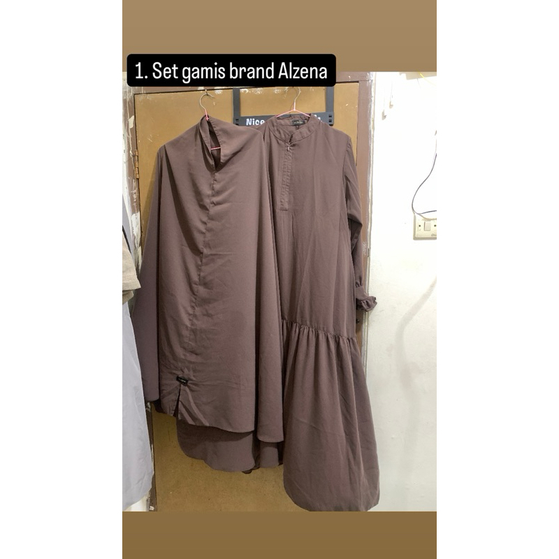 PRELOVED GAMIS SET KHIMAR/PRELOVED GAMIS FORTALEZA/PRELOVED GAMIS
