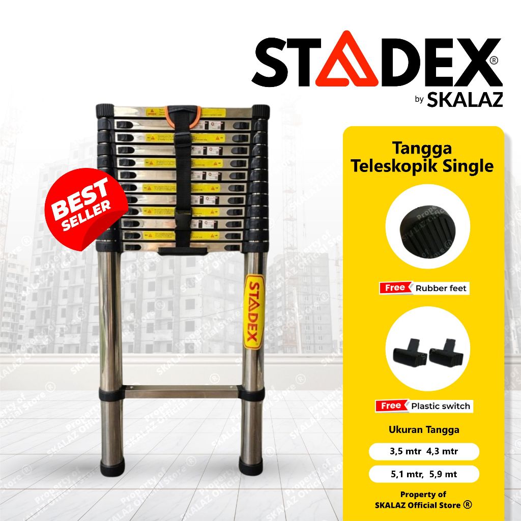 Stadex Tangga Teleskopik 4,3 m Single